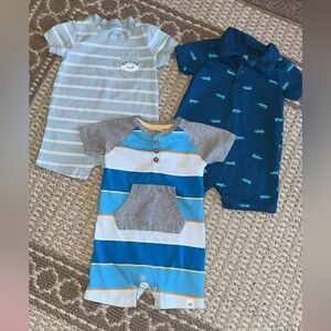 Baby Boy Rompers Burts Bees/Carters